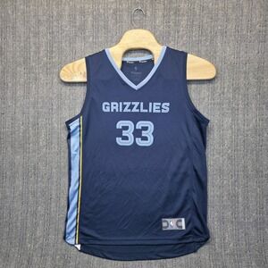 Fanatics NBA Grizzlies Marc Gasol Jersey #33 Navy Blue L Memphis Fan Basketball